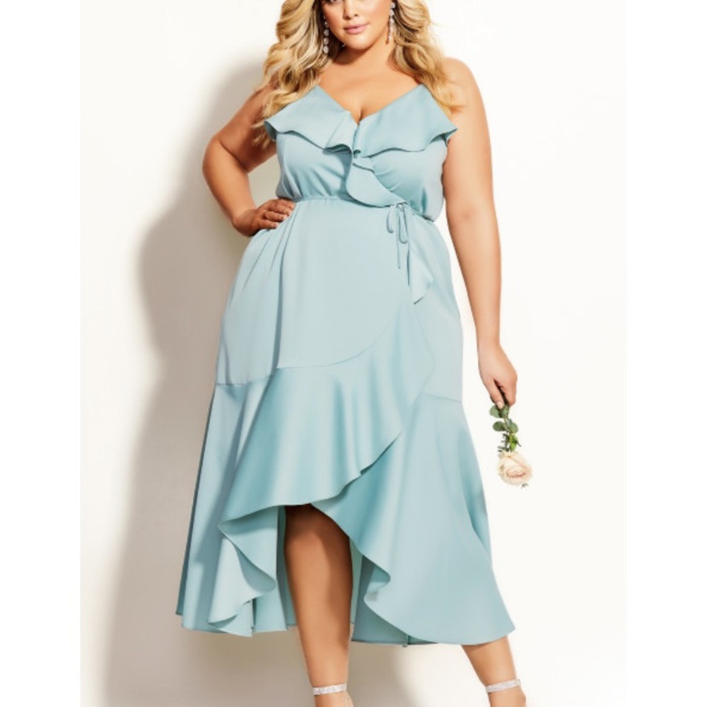 City Chic Wrap dress